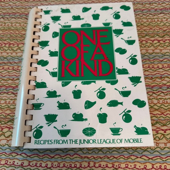 One of a Kind Cookbook from Junior League of Mobile Spiral Bound - Picture 1 of 11